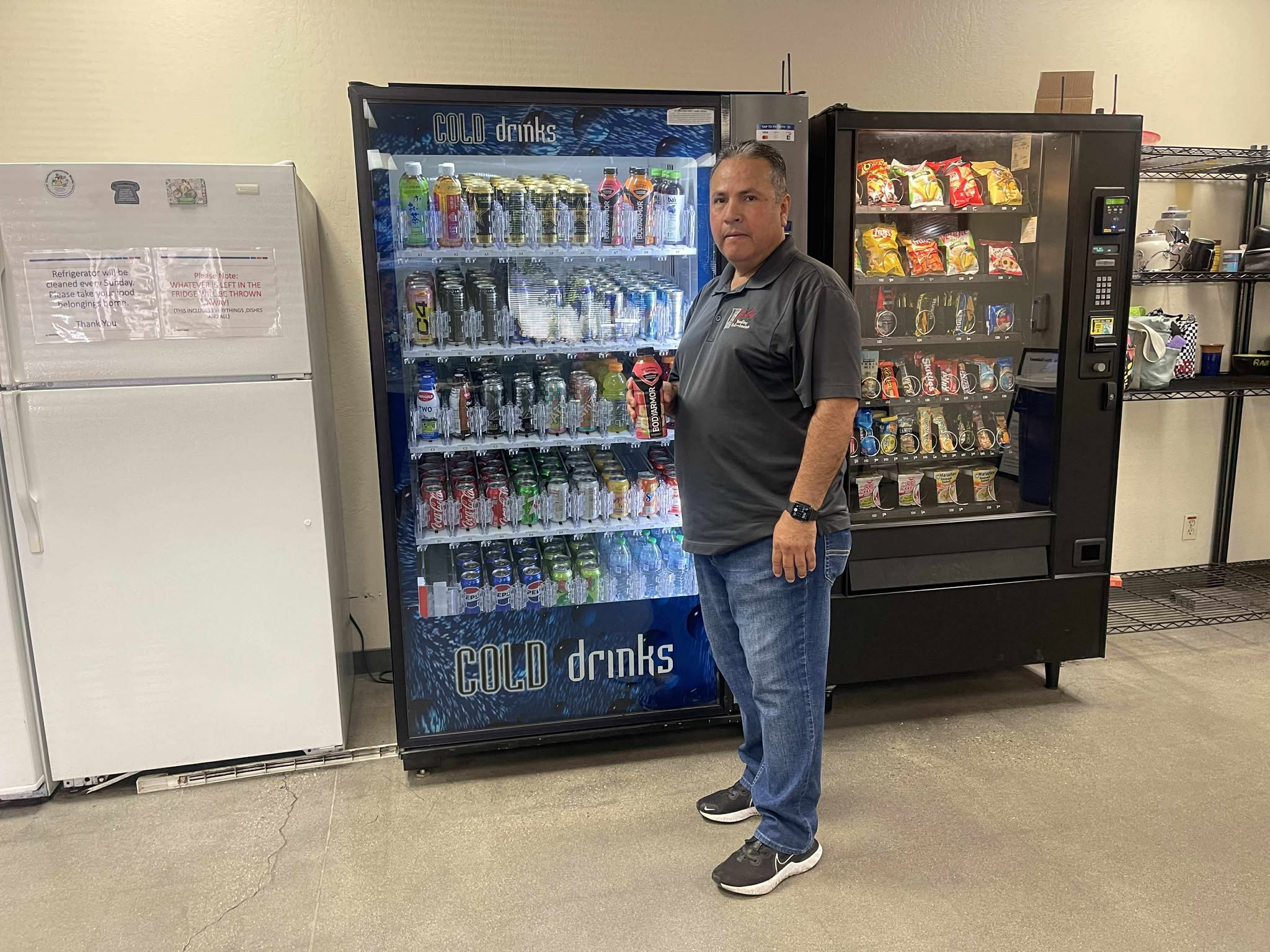 Vending machines in a modern office